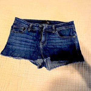 Fran Denim cutoff shorts